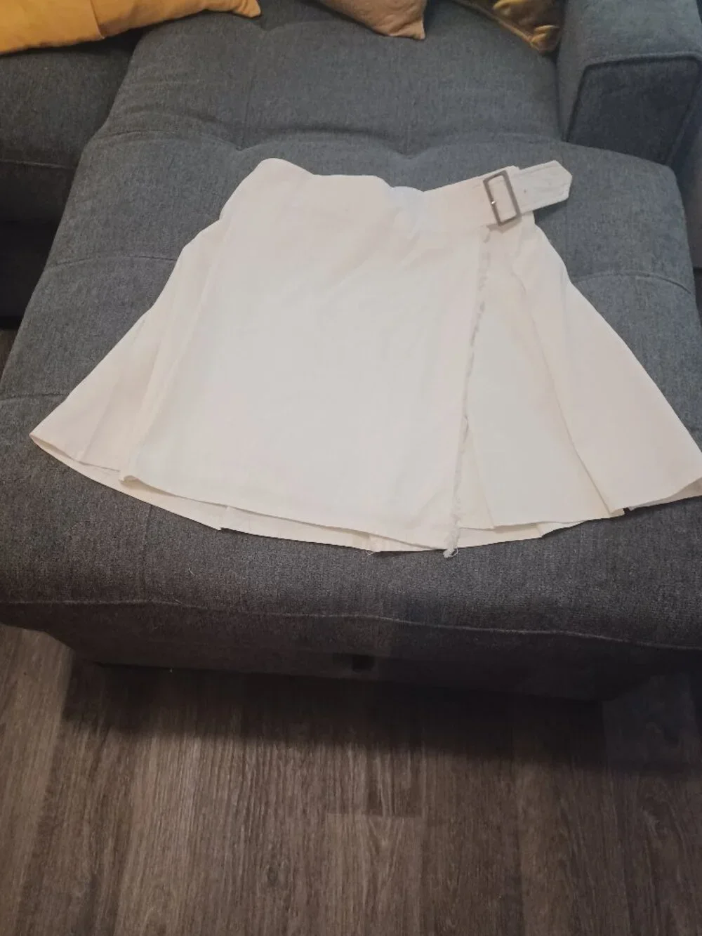 BURBERRY LONDON COTON MINI WRAP SKIRT